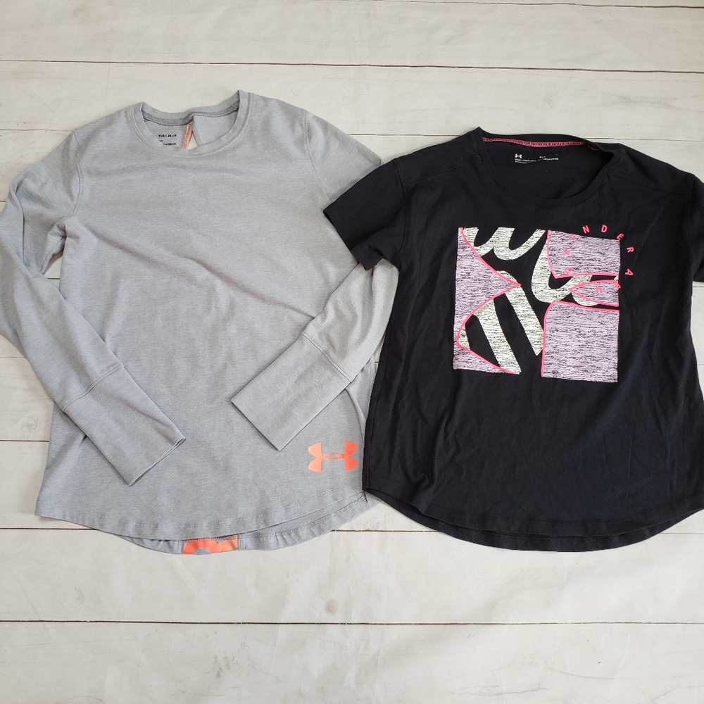 Under Armour Girls Tops Sz L